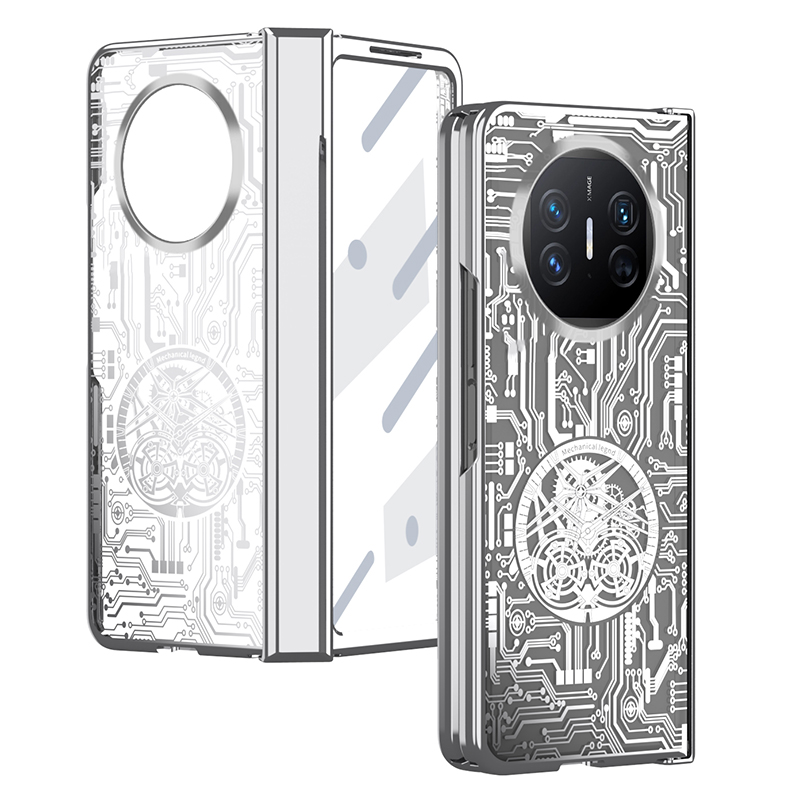 

Mechanische Legendenserie Für Huawei Mate X5-hülle Elektroplatten Pc-telefonabdeckung Mit Integriertem Bildschirmschutz - Silber, Huawei Mate X5