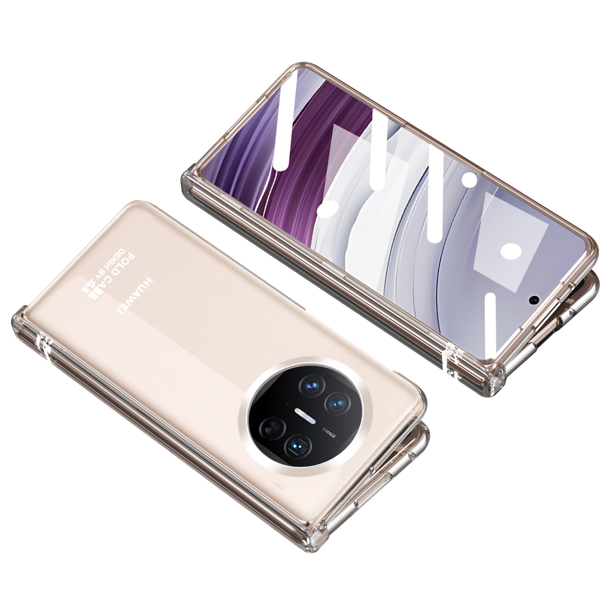 

Für Huawei Mate X5 Case PC -elektroplattenabdeckung Mit Bildschirmschutz - Transparent, Huawei Mate X5