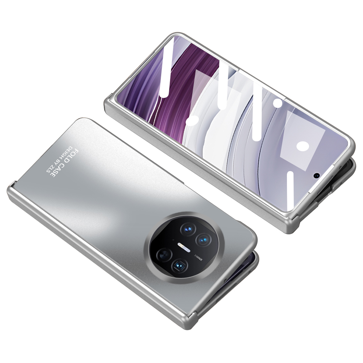 

Für Huawei Mate X5 Case PC -elektroplattenabdeckung Mit Bildschirmschutz - Silber, Huawei Mate X5