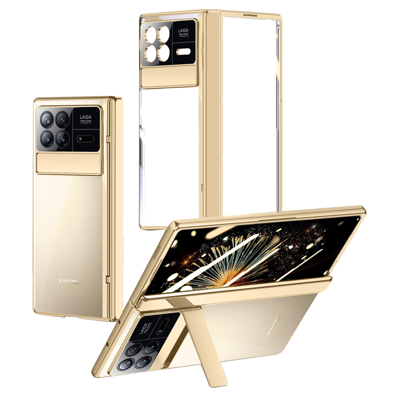 

Für Xiaomi Mix Fold 3 5G Hülle Kickstand PC -schutzabdeckung Mit HD -temperaturfilm - Gold, Xiaomi Mix Fold 3 5G