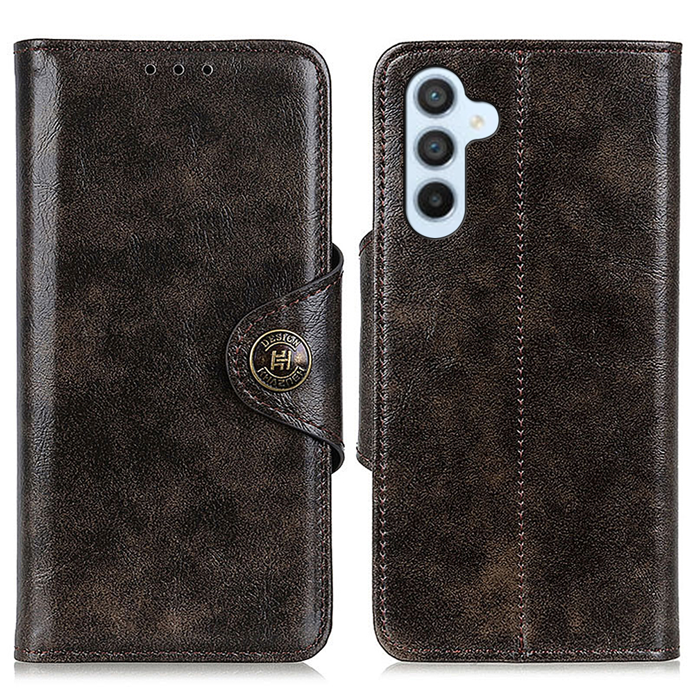 

Khazhen Für Samsung Galaxy A05s 4G Hülle PU Leder Klappständer Brieftasche Telefonabdeckung - Kaffee, Samsung Galaxy A05s 4G