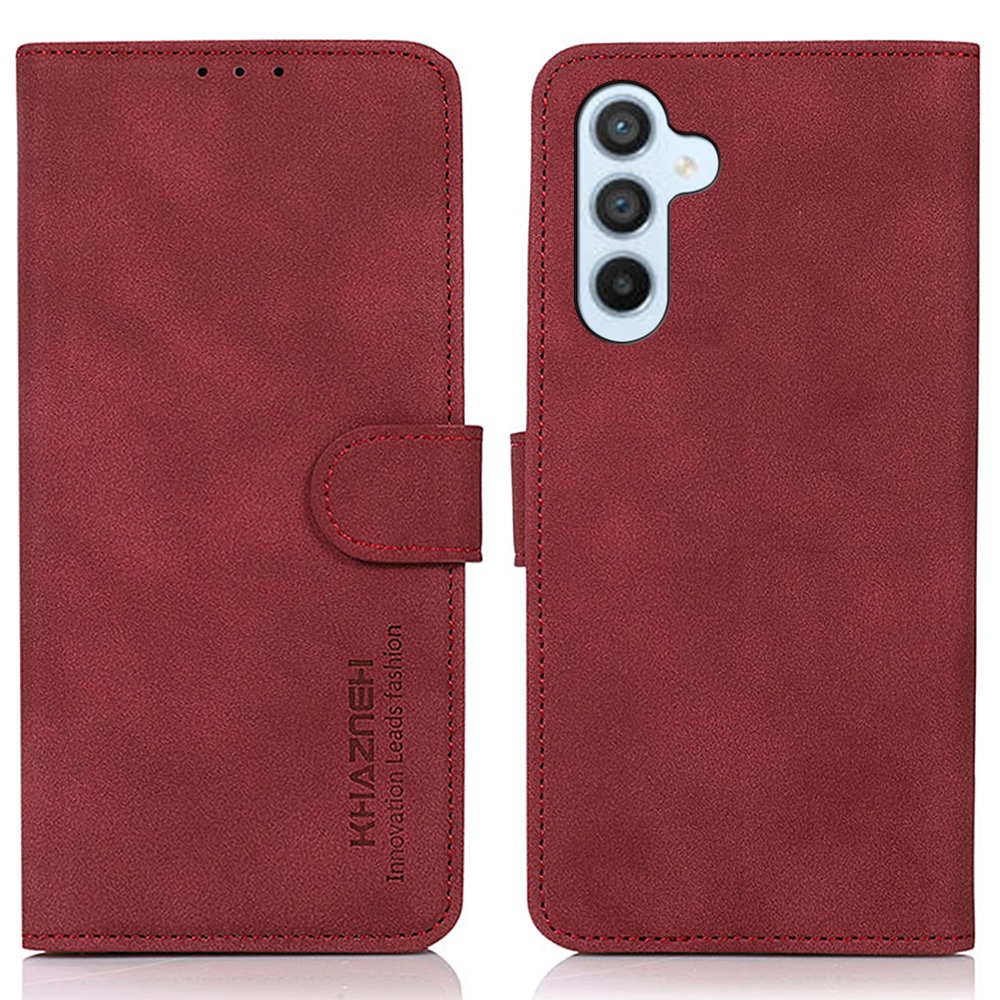 

Khazneh Für Samsung Galaxy A05s 4G Hülle Telefonständer Wallet Brieftasche Magnetische Lederschale - Rot, Samsung Galaxy A05s 4G