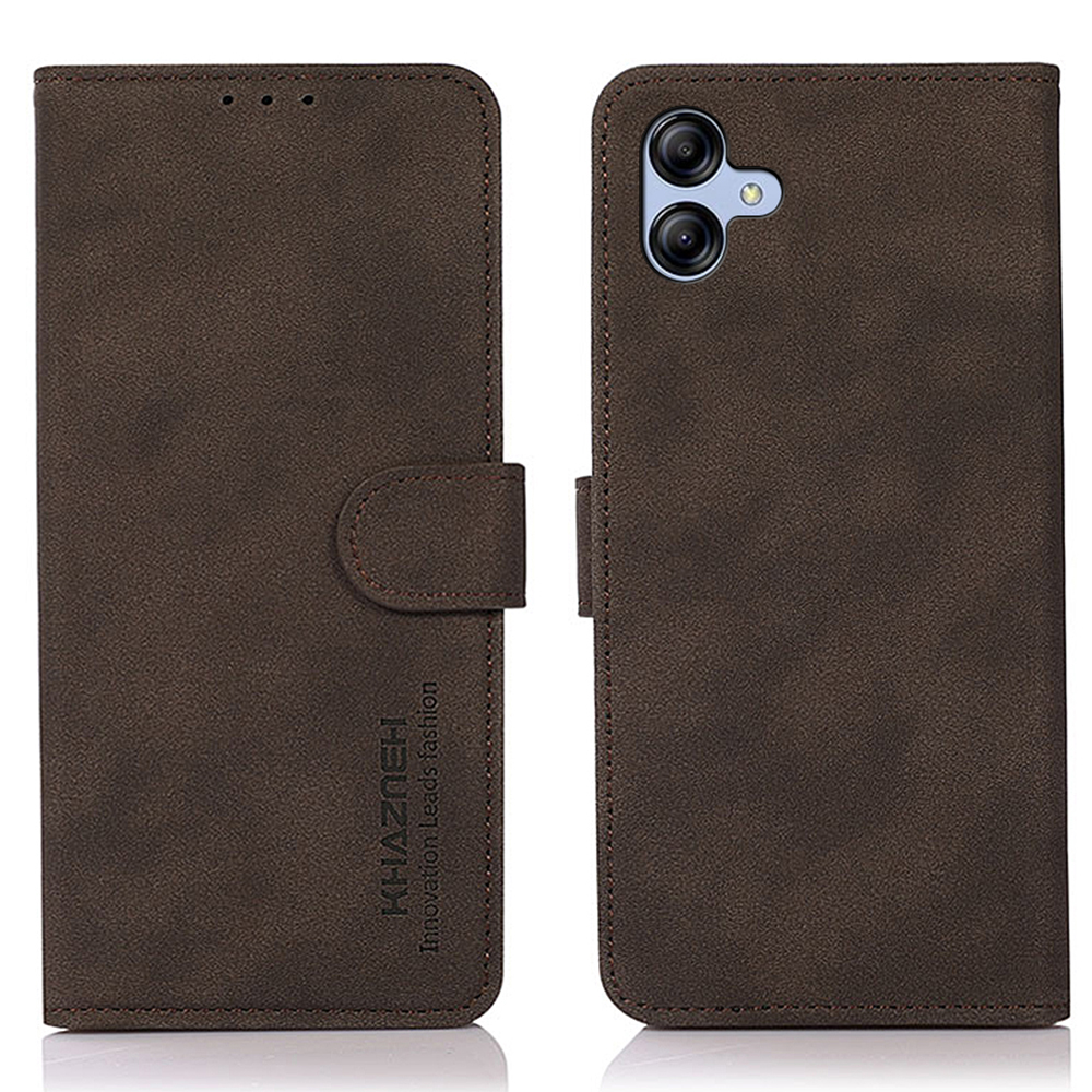 

Khazneh Für Samsung Galaxy A05 4G Hülle Strukturierte Leder -mobiltelefonabdeckung Brieftasche Shell - Braun, Samsung Galaxy A05 4G