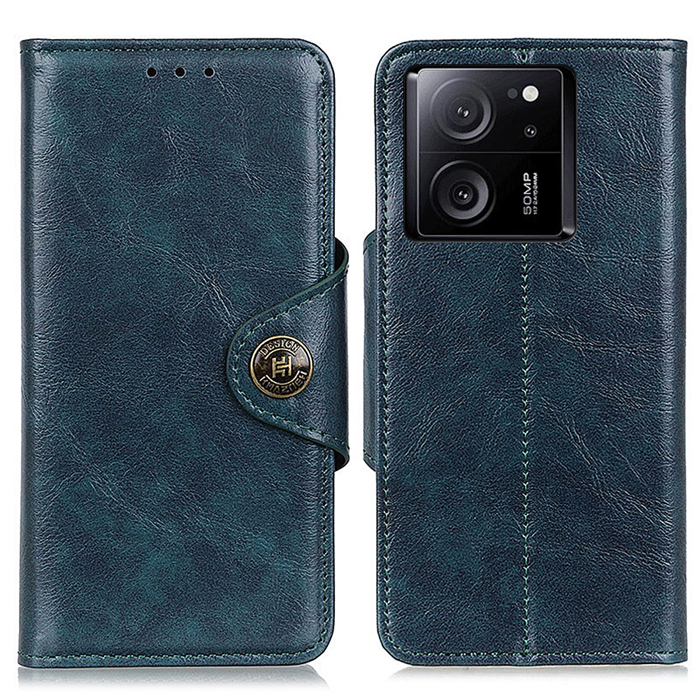 

Khazhen Für Xiaomi Redmi K60 Ultra / 13t Hülle Schlanker pu Leder Strukturierter Stand Wallet Telefonschale - Blau, Xiaomi Redmi K60 Ultra