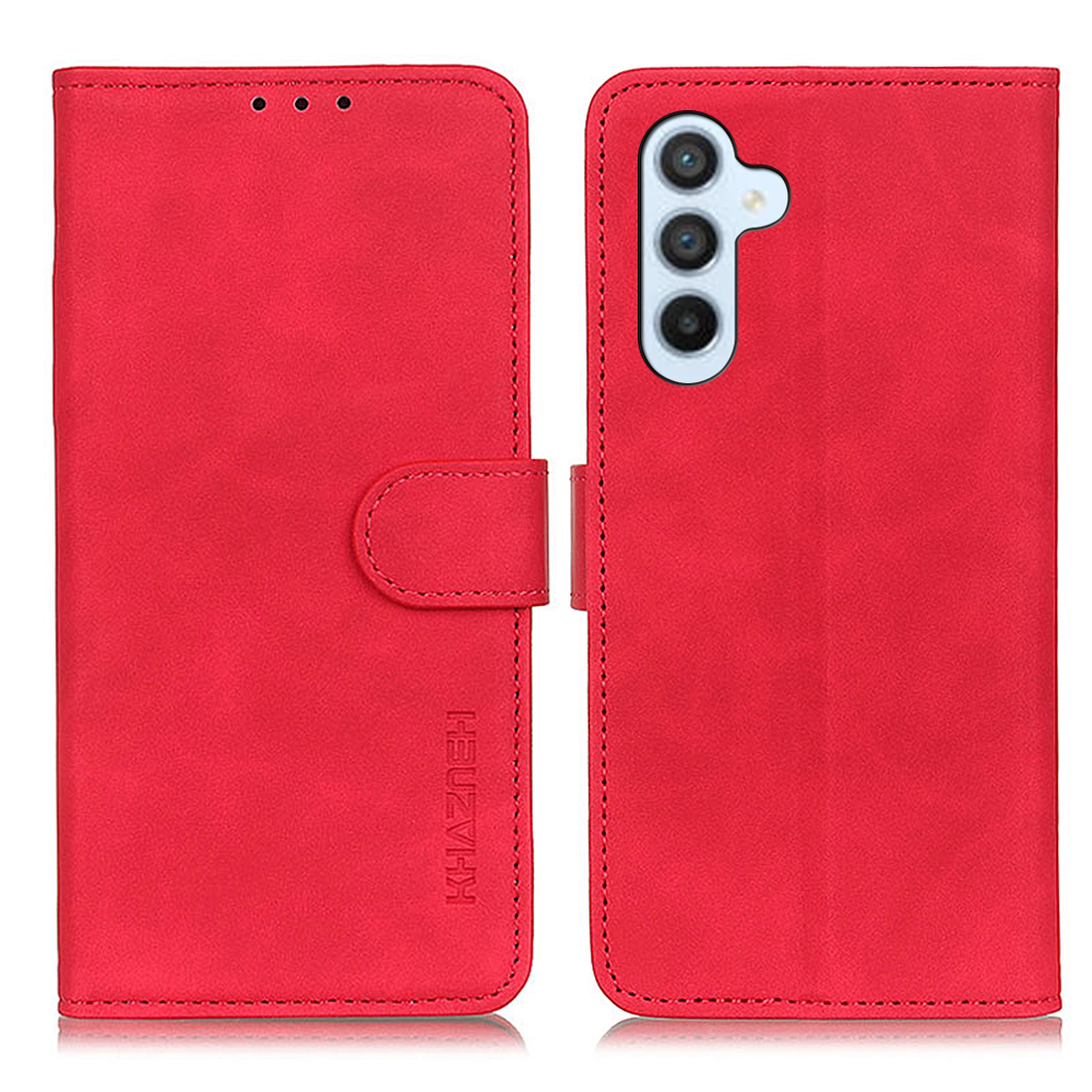 

Khazneh Für Samsung Galaxy A05s 4G Hülle Retro Textur PU Leder Brieftasche Handyabdeckung - Rot, Samsung Galaxy A05s 4G