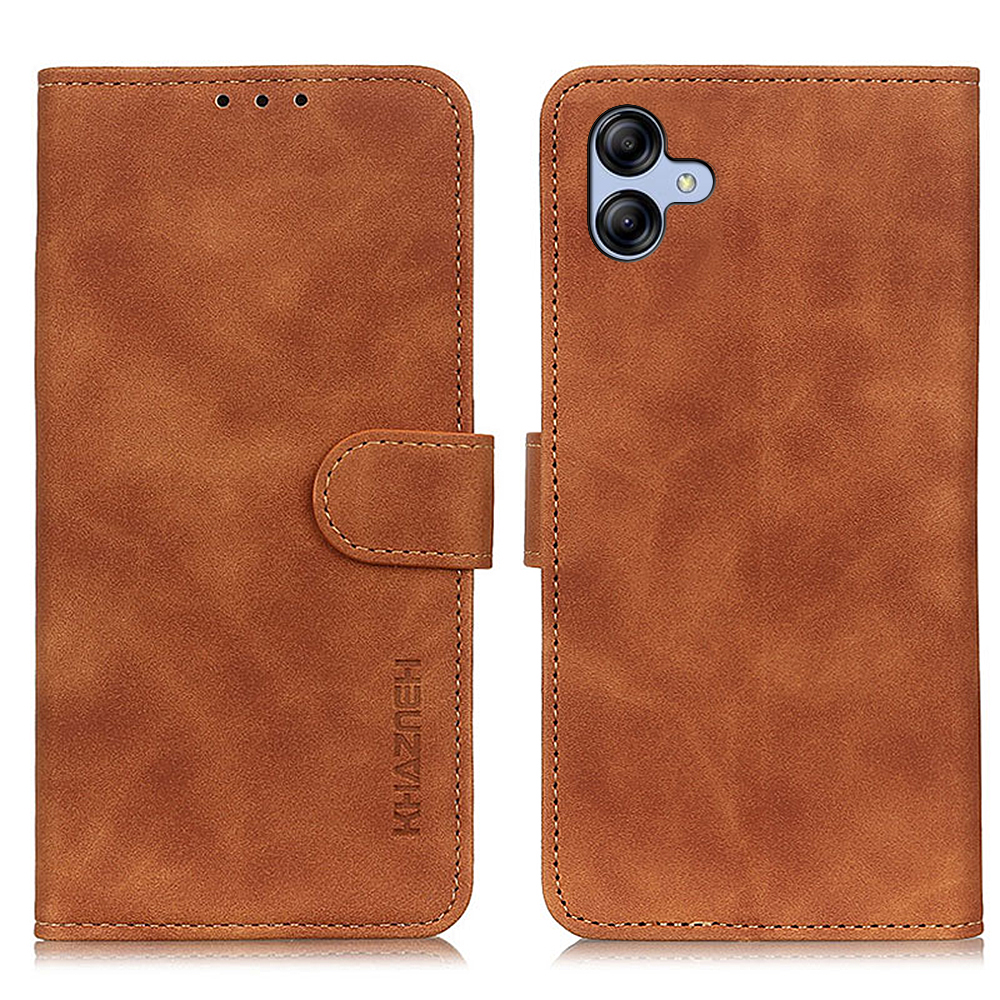 

Khazneh Für Samsung Galaxy A05 4G Hülle PU Leder Retro Textur Stand Telefonabdeckung - Braun, Samsung Galaxy A05 4G