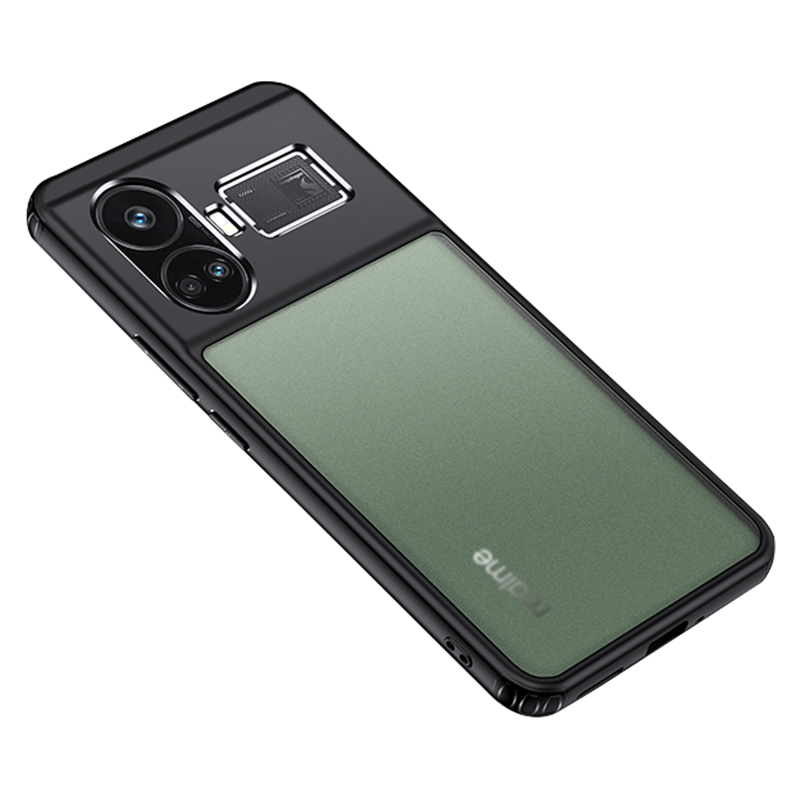 

Für Realme GT5 5G Fall Anti-drogenschutz Pc+tpu-telefonabdeckung - Matt-schwarz, Realme GT5 5G