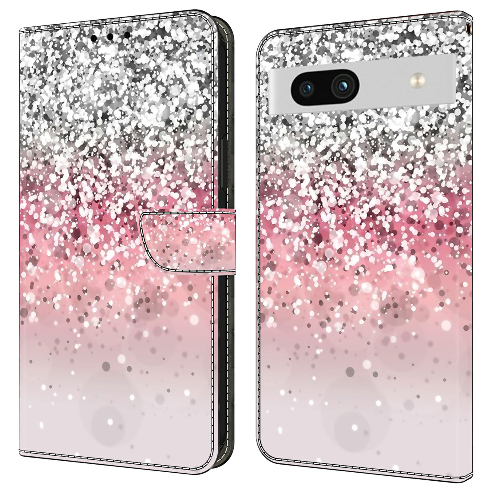 

Anti-drogen-leder-flip-abdeckung Für Google Pixel 7a Hülle Stoßdämpfer Brieftaschenhülle - Gradient, Google Pixel 7a