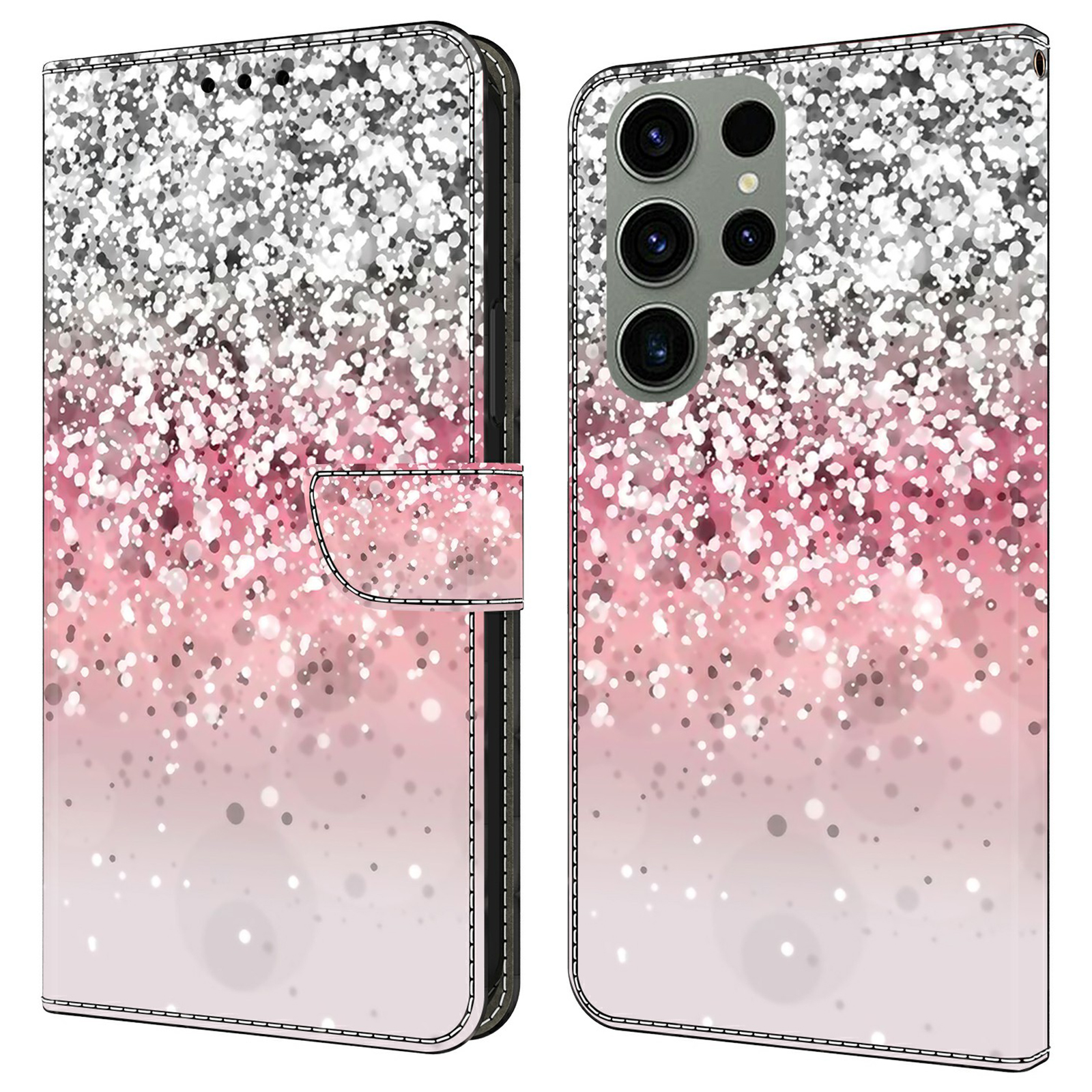 

Für Samsung Galaxy S23 Ultra Case Protective Wallet Phone Case Mit Ständer - Gradient, Galaxy S23 Ultra