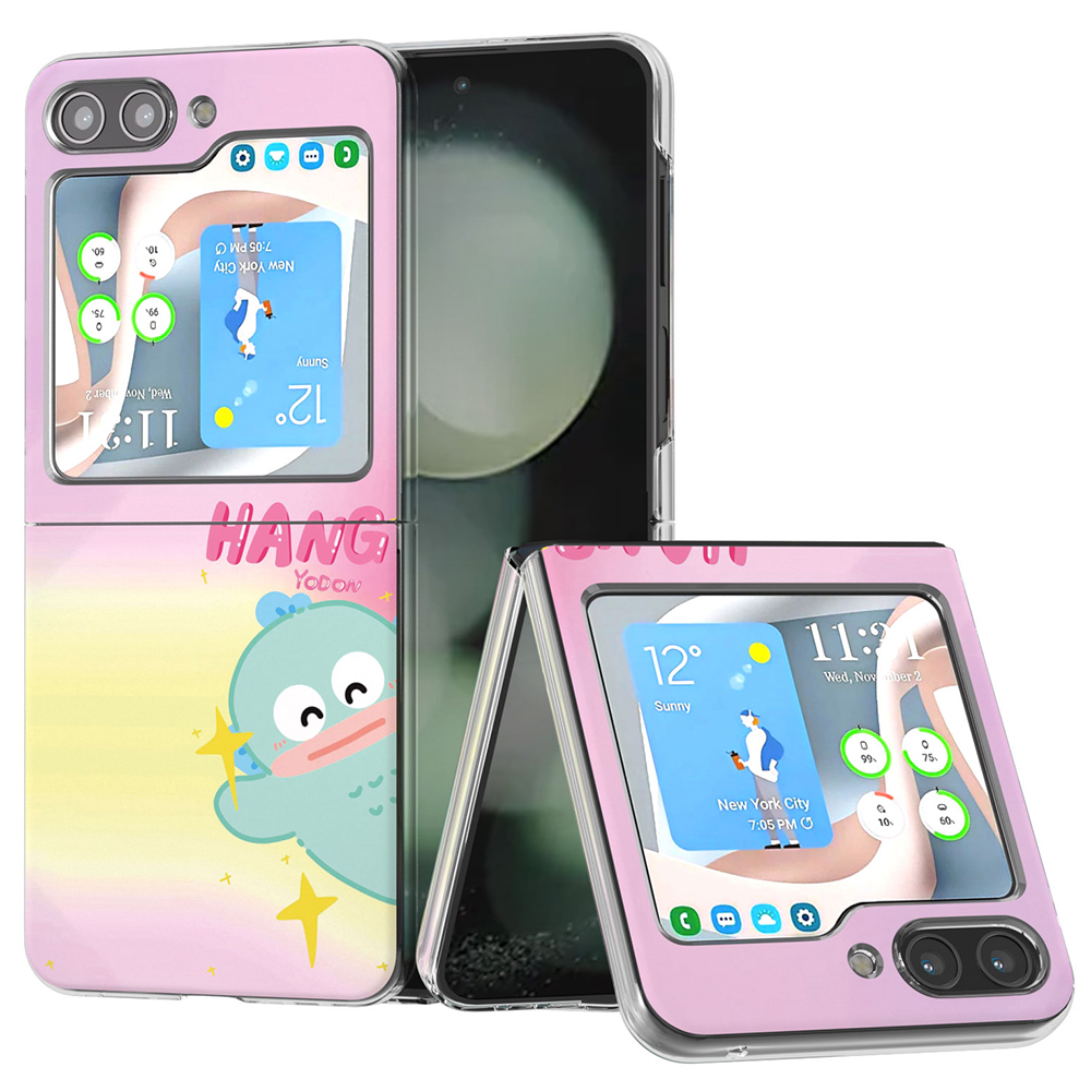 

Für Samsung Galaxy Z Flip5 5G Fallmuster Druck Anti-kratzer-pc-telefonabdeckung - Dinosaurier, Galaxy Z Flip5 5G