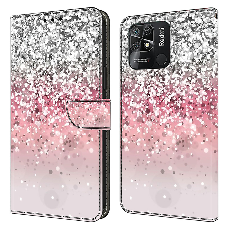 

Musterdruckleder-hülle Für Xiaomi Redmi 10c 4G Hülle Anti-drop-brieftaschenhülle - Gradient, Xiaomi Redmi 10C 4G