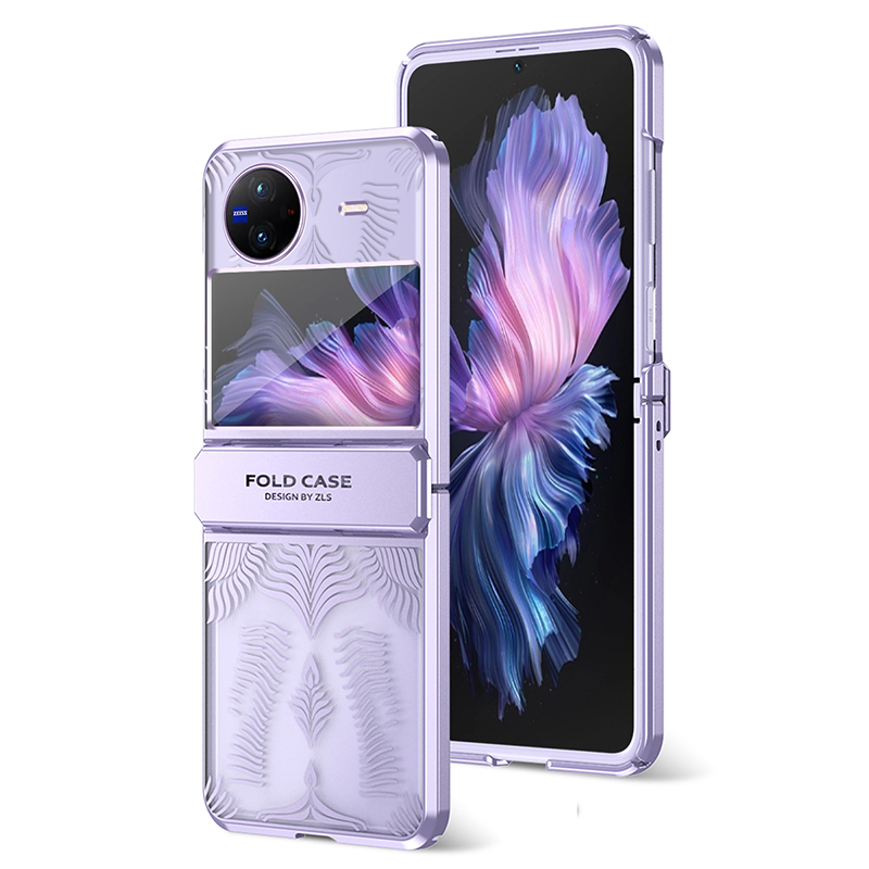 

Für Vivo X Flip Case Slim Fit Hard PC Fling Frame Design Zurück -telefonabdeckung - Lila, vivo X Flip