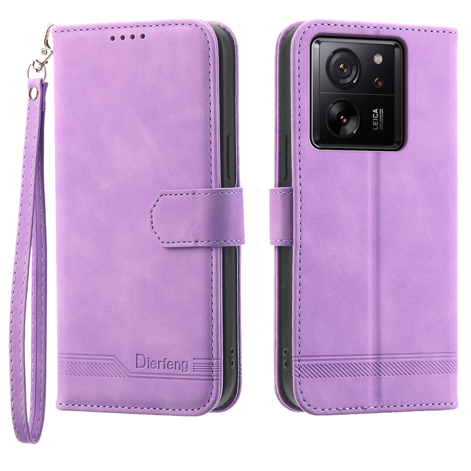 

Dierfeng DF-03 Für Xiaomi 13T Hülle Gedruckte Brieftaschen-telefon-shell-ständer PU Lederschutz - Lila, Xiaomi Redmi K60 Ultra