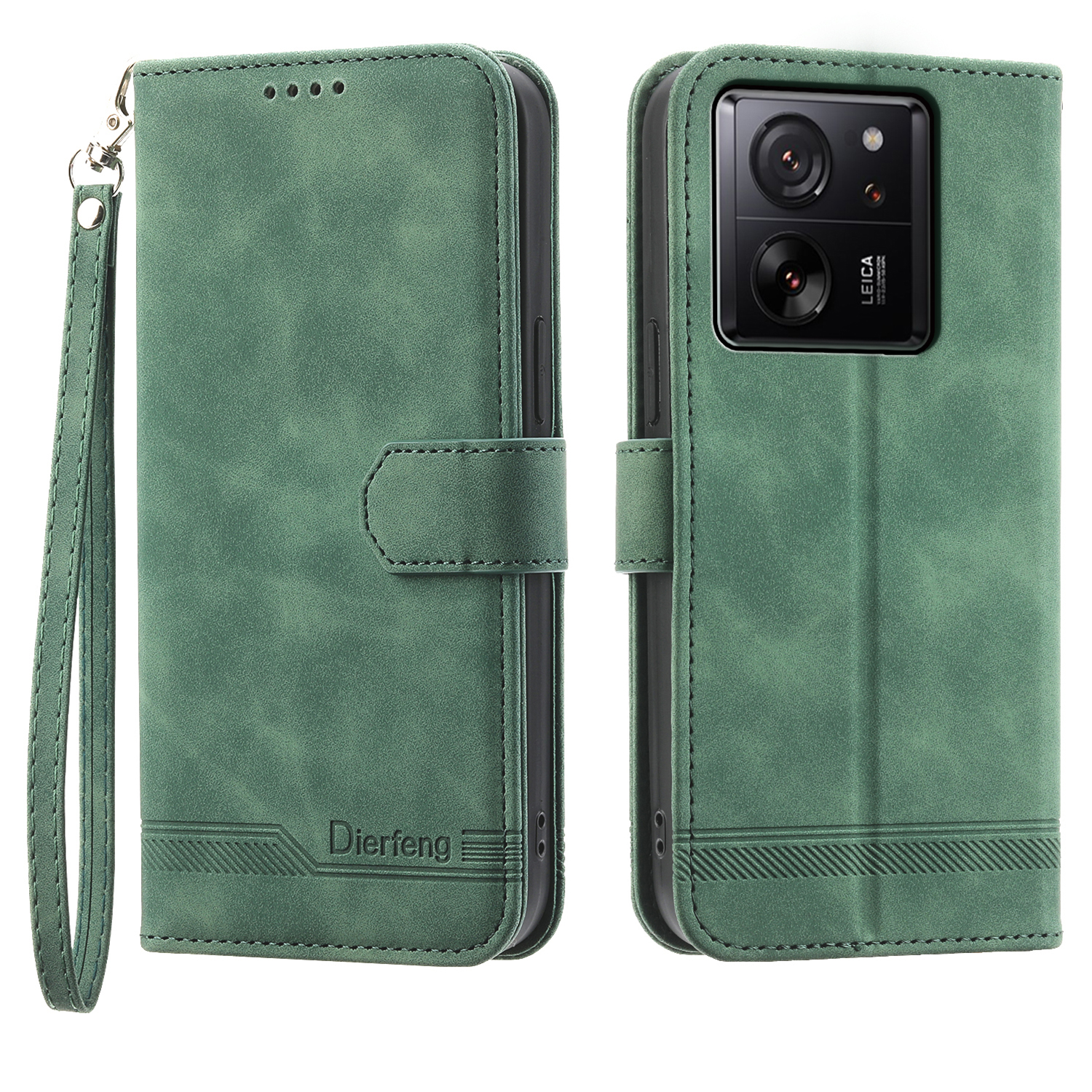 

Dierfeng DF-03 Für Xiaomi 13T Hülle Gedruckte Brieftaschen-telefon-shell-ständer PU Lederschutz - Grün, Xiaomi Redmi K60 Ultra