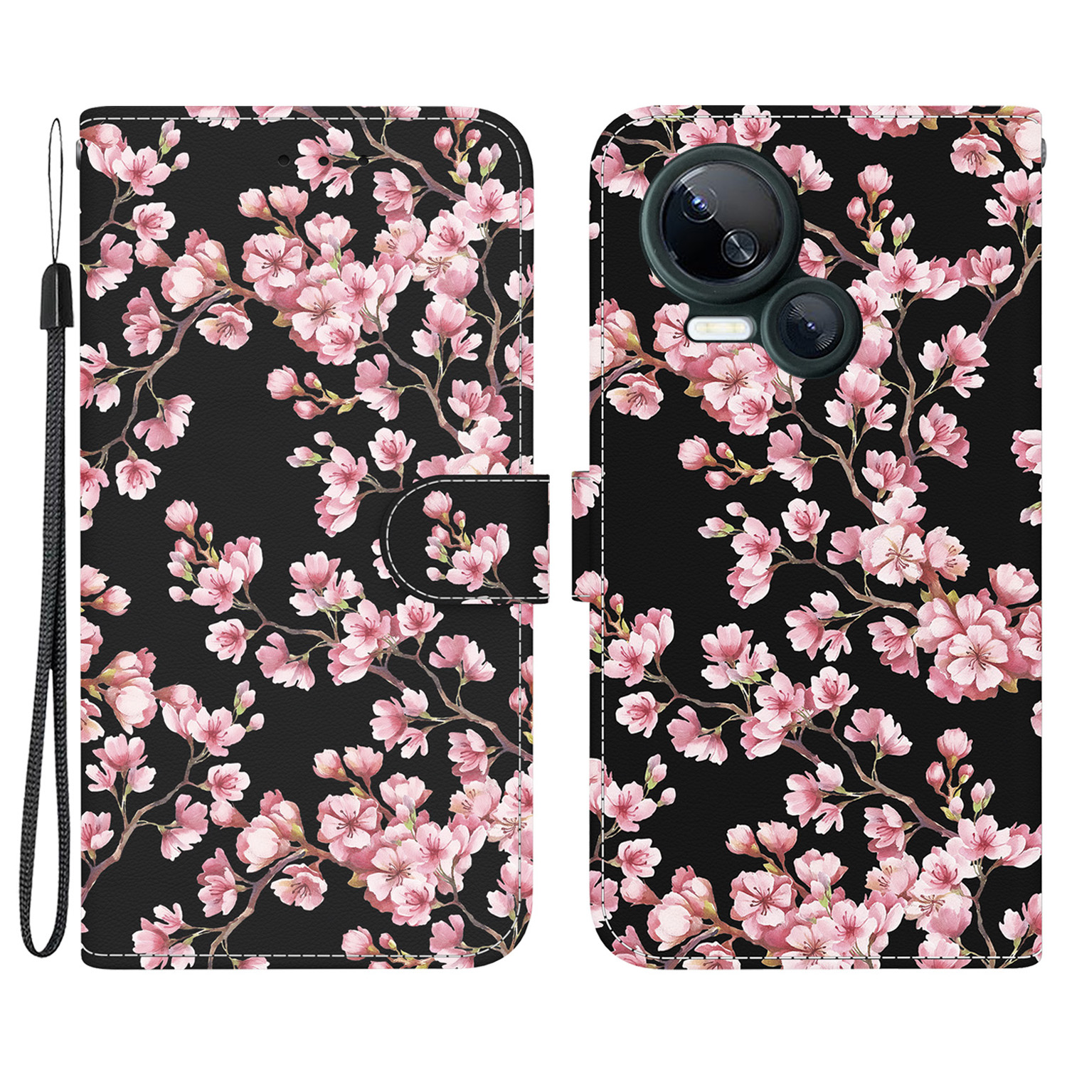 

Für Tecno Spark 10 5G Case Muster Druckbrieftasche Telefonabdeckung - Pflaumenblüte, Tecno Spark 10 5G