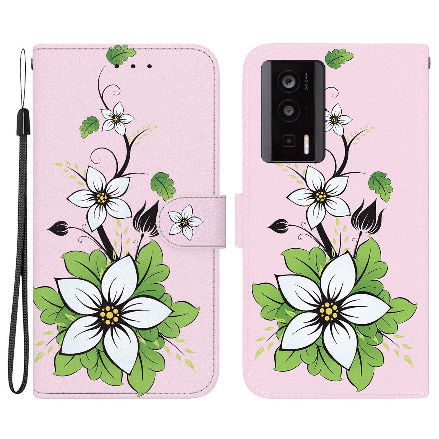 

Für Xiaomi Poco F5 Pro 5G / Redmi K60 5G / Redmi K60 Pro 5G Hülle Leder Telefonabdeckung - Lilie, Xiaomi Poco F5 Pro 5G