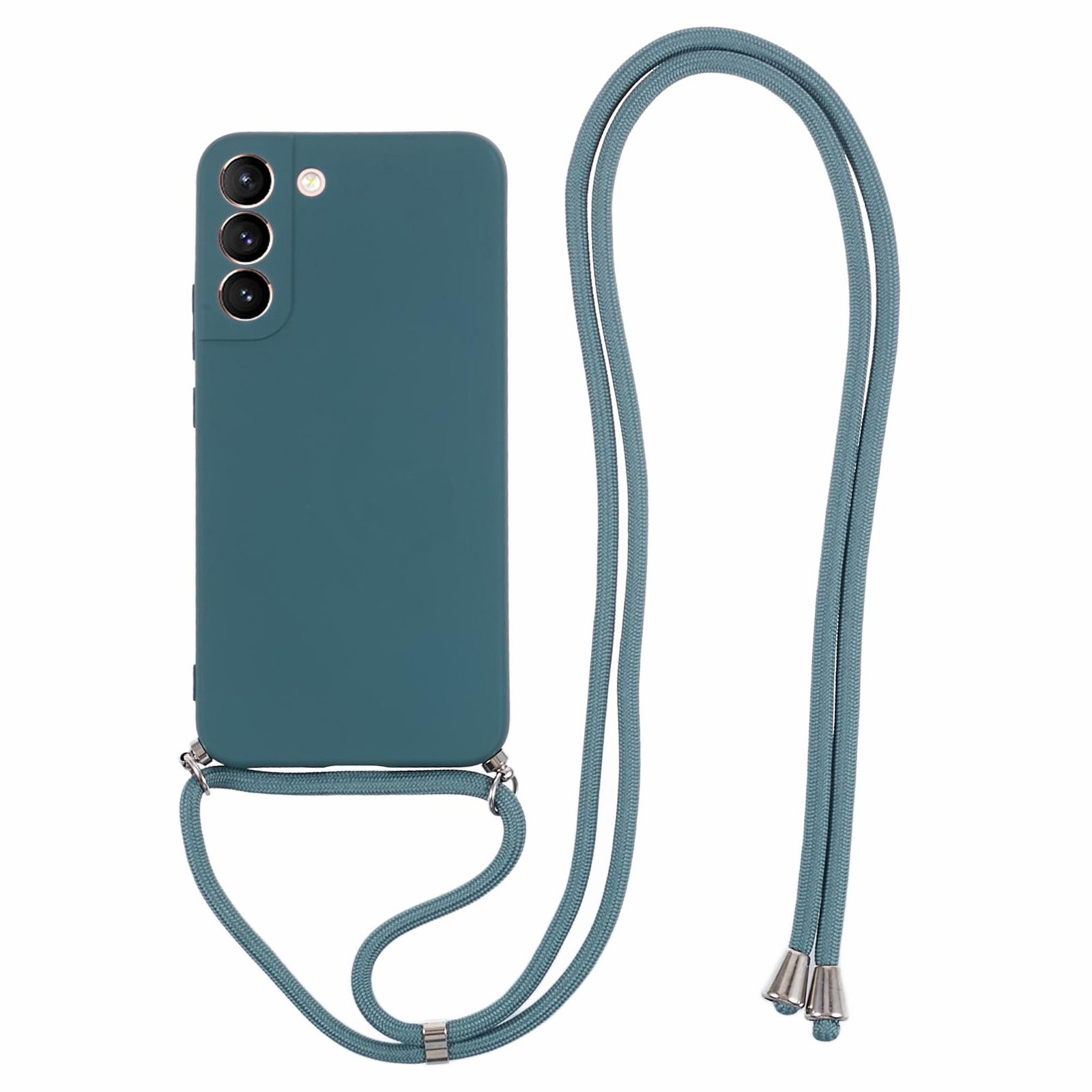 

Für Samsung Galaxy S21+ 5G Hülle TPU -mobiltelefonabdeckung Mit Langem Lanyard - Armeegrün, Galaxy S21+ 5G