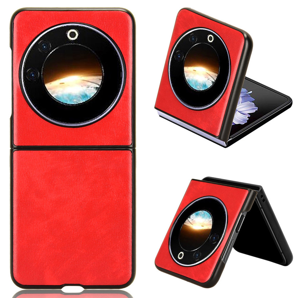 

Für Tecno Phantom V Flip Case Anti-Scratch PU Leder+pc Litchi Textur Telefonabdeckung - Rot, Tecno Phantom V Flip