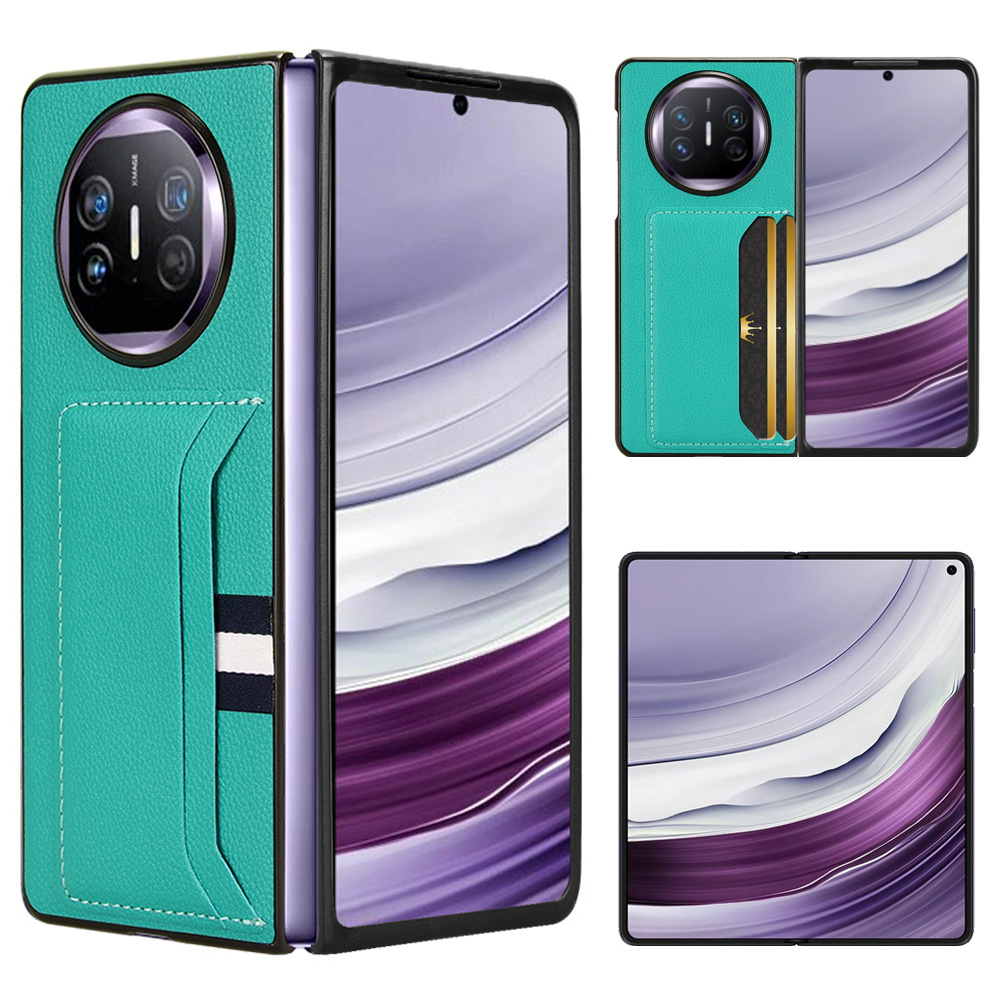 

Für Huawei Mate X5 Hülle PU Leder+pc Card Slot Telefonabdeckung - Grün, Huawei Mate X5