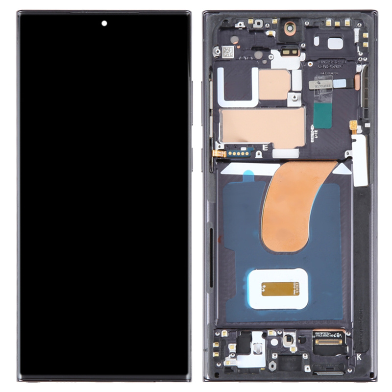 

Für Samsung Galaxy S23 Ultra S918 Grad -c -oled -bildschirm Und Digitalisiererbaugruppe + Rahmen (ohne Logo) - Schwarz, Galaxy S23 Ultra
