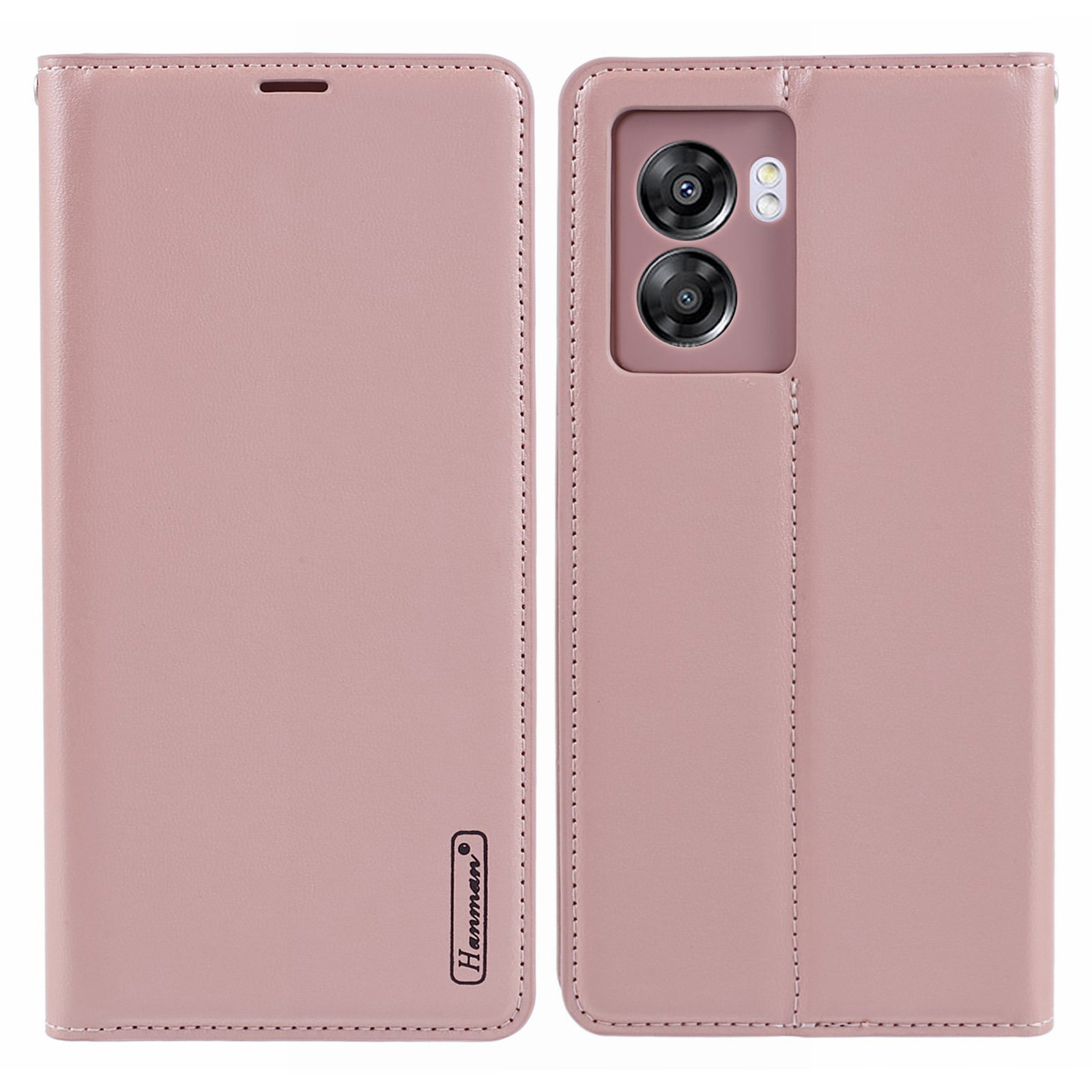 

Hanman Minuo -serie Für Xiaomi Redmi 12 4G / 5g / Redmi Note 12r 5g / Poco M6 Pro 5G Case Wallet Telefonständer Cover - Roségold, Xiaomi Redmi 12 4G