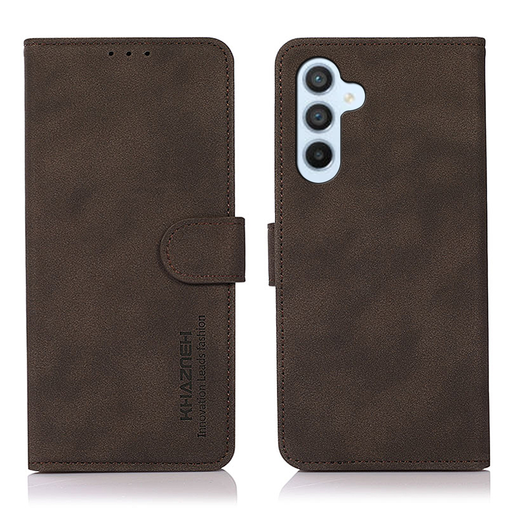 

Khazneh Für Samsung Galaxy S24 Hülle Anti-kratzer PU Lederabdeckung Brieftasche Drop-proof-telefonschale - Braun, Galaxy S24