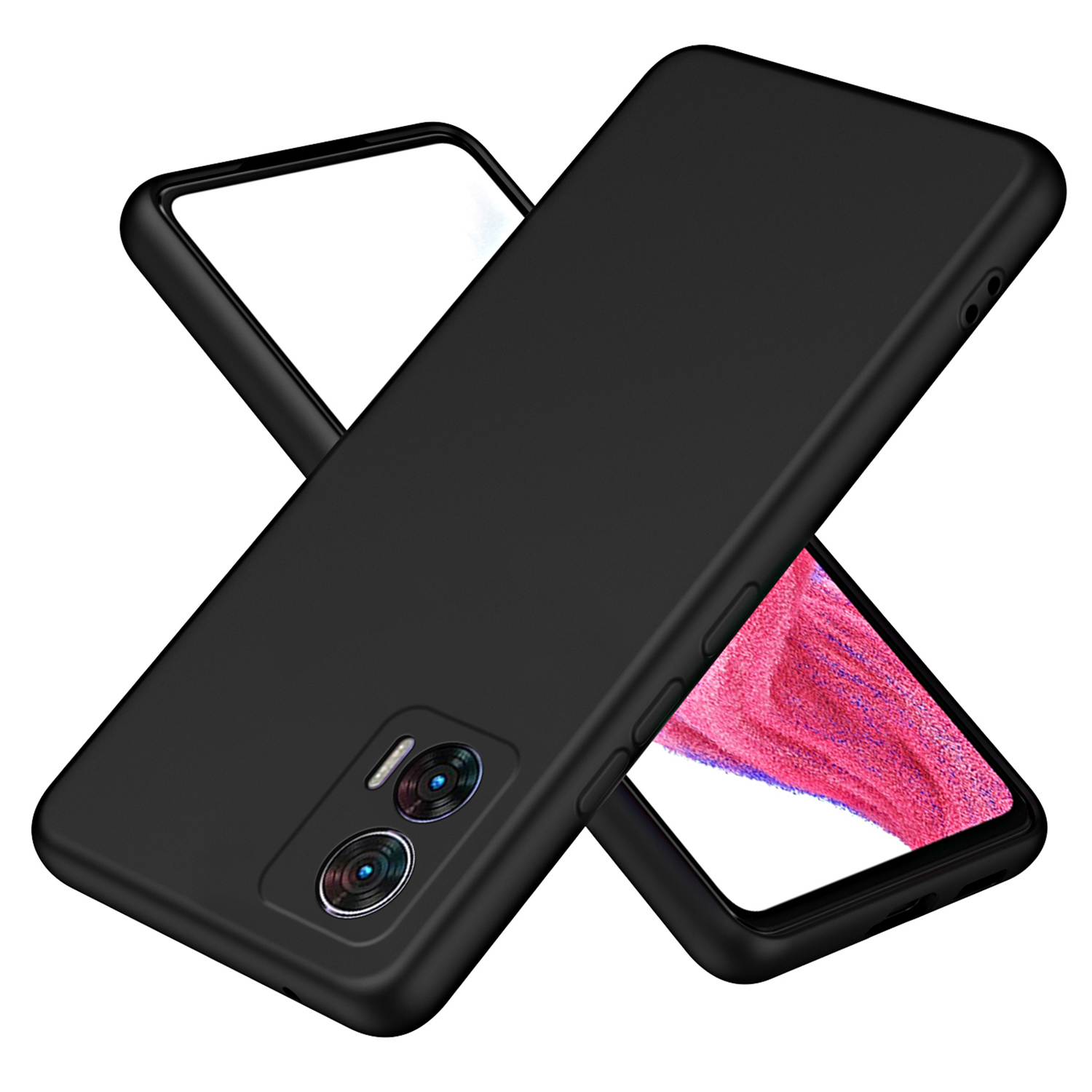 

Für Motorola Edge 30 Neo 5G TPU -hülle 2,2 -mm -schockfeste Telefonabdeckung - Schwarz, Motorola Edge 30 Neo 5G