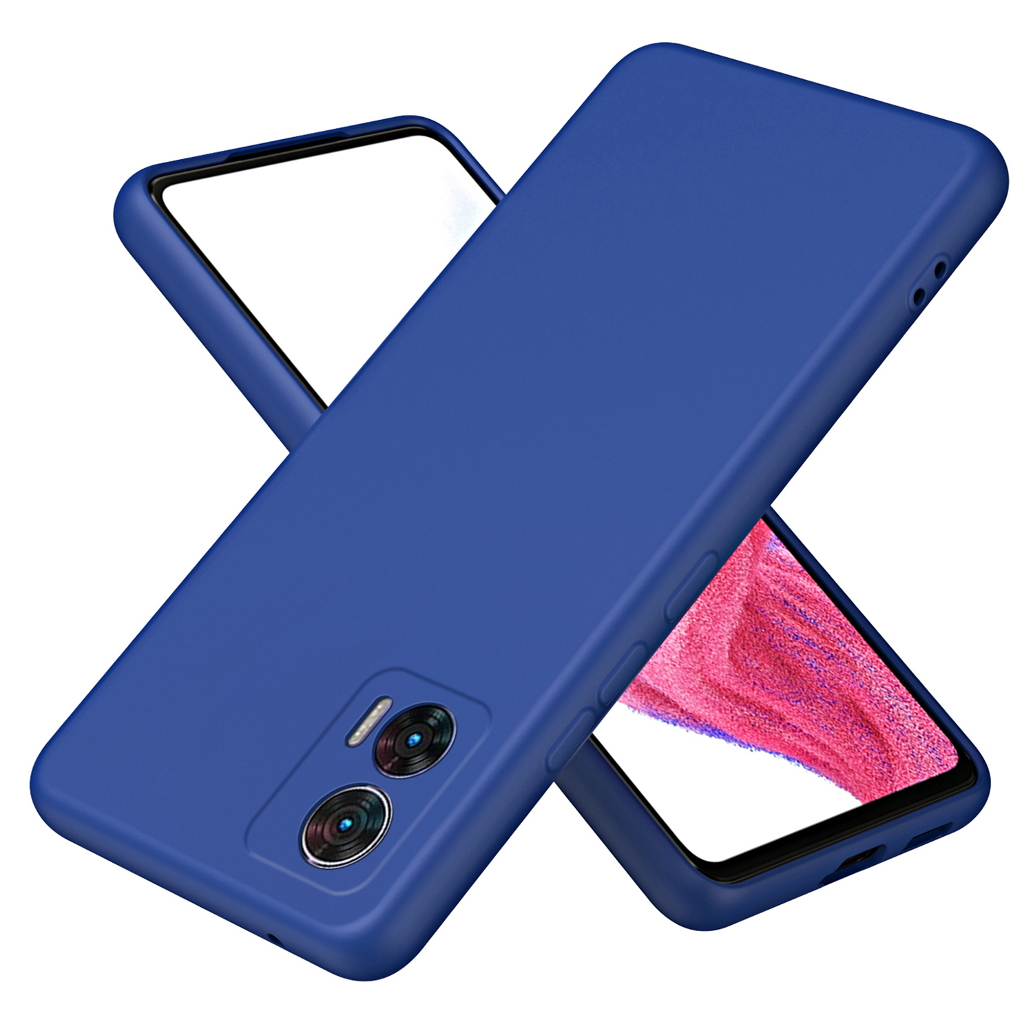 

Für Motorola Edge 30 Neo 5G TPU -hülle 2,2 -mm -schockfeste Telefonabdeckung - Blau, Motorola Edge 30 Neo 5G