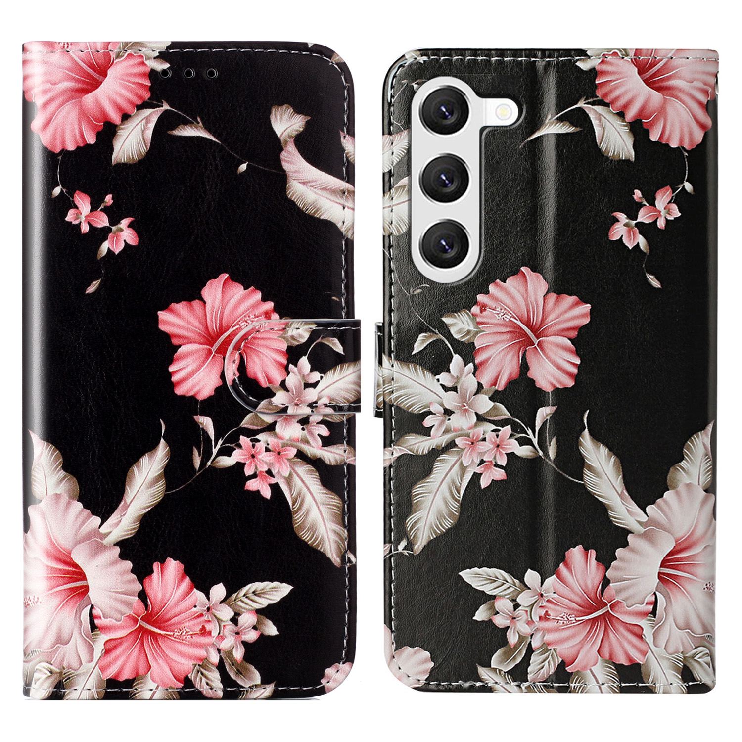 

Für Samsung Galaxy S24 Hülle Marmormuster Leder -handy -brieftasche Abdeckung - Azalee, Galaxy S24