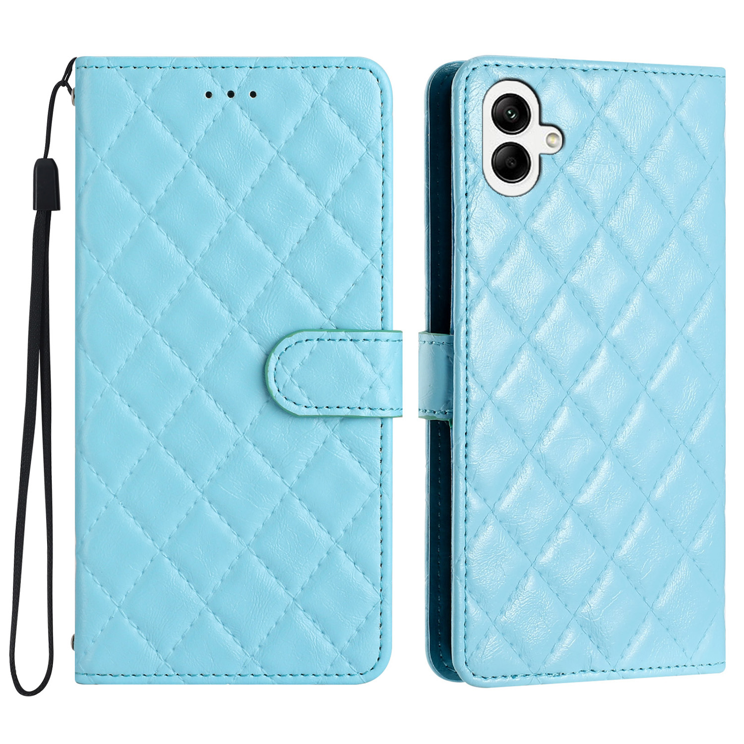 

Für Samsung Galaxy A05 4G Koffer Wallet Stand Flip Leder -telefonabdeckung - Blau, Samsung Galaxy A05 4G
