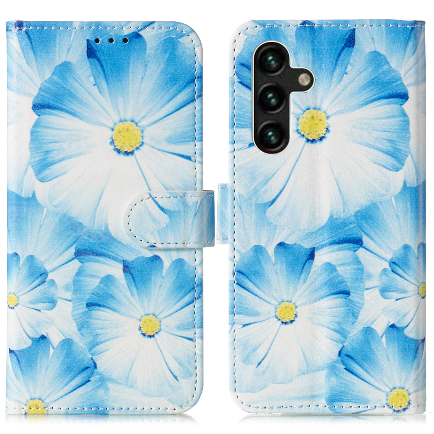 

Für Samsung Galaxy A15 4G Hülle PU Leder Muster Brieftasche Telefonabdeckung - Orchidee, Galaxy A15 4G