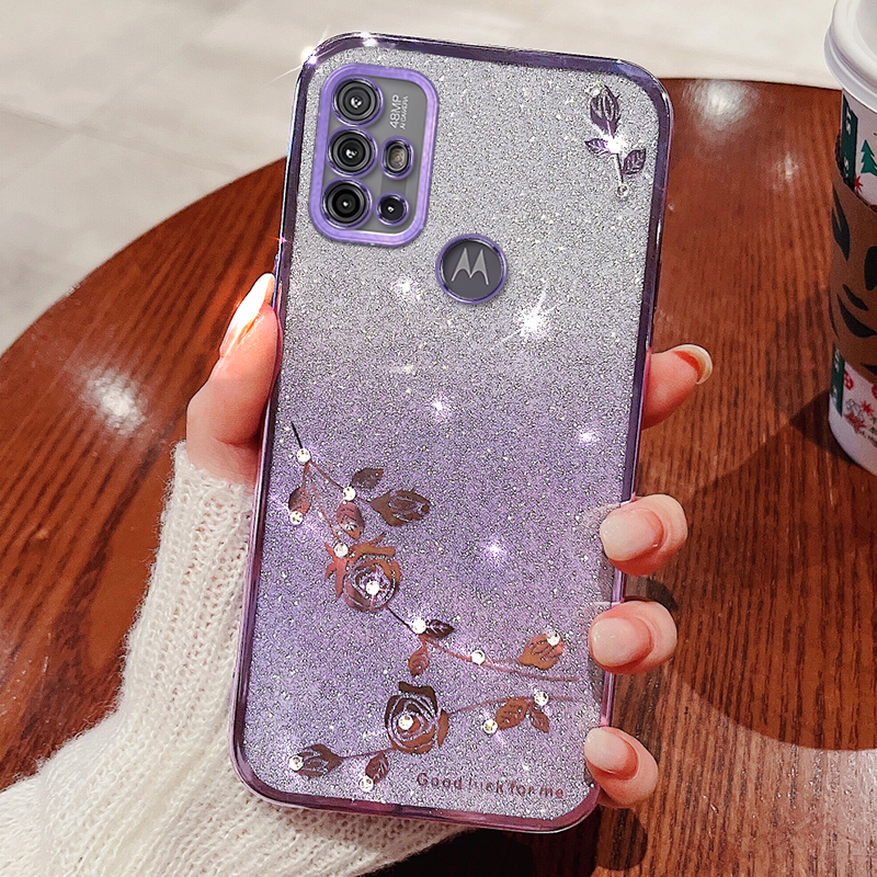 

Kadem Für Motorola Moto G10 / G20 / G30 Fall Glitzer Glitzermisch - Lila, Motorola Moto G10
