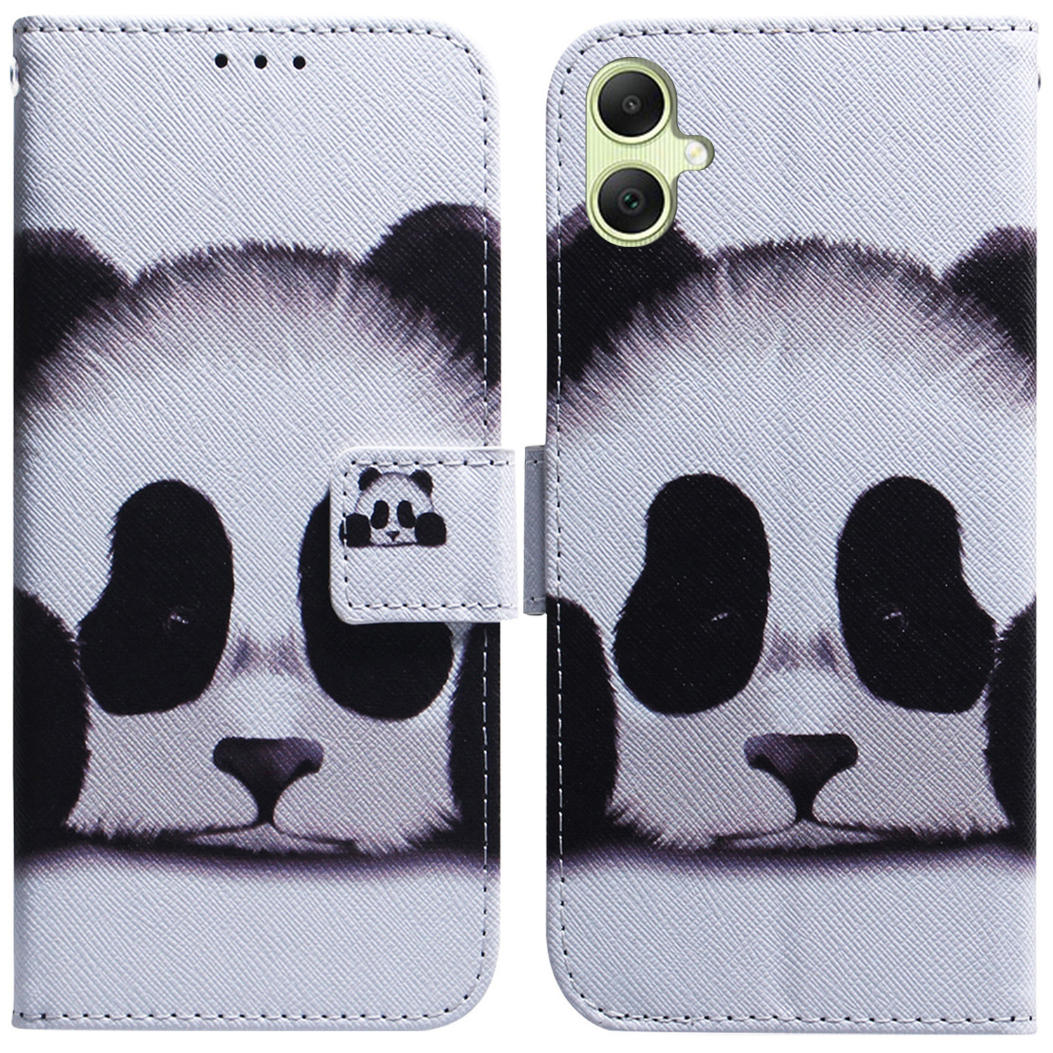 

Für Samsung Galaxy A05 4G Hülle PU Leder Brieftaschenmuster -druck Telefonabdeckung - Panda, Samsung Galaxy A05 4G