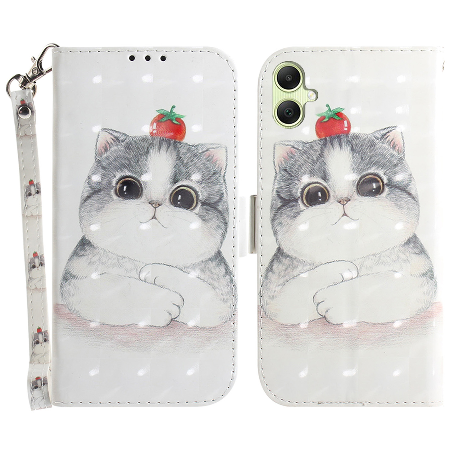 

Für Samsung Galaxy A05 4G Hülle Mobiltelefon 3D -muster Gedruckter PU -lederabdeckung - Süße Katze, Samsung Galaxy A05 4G