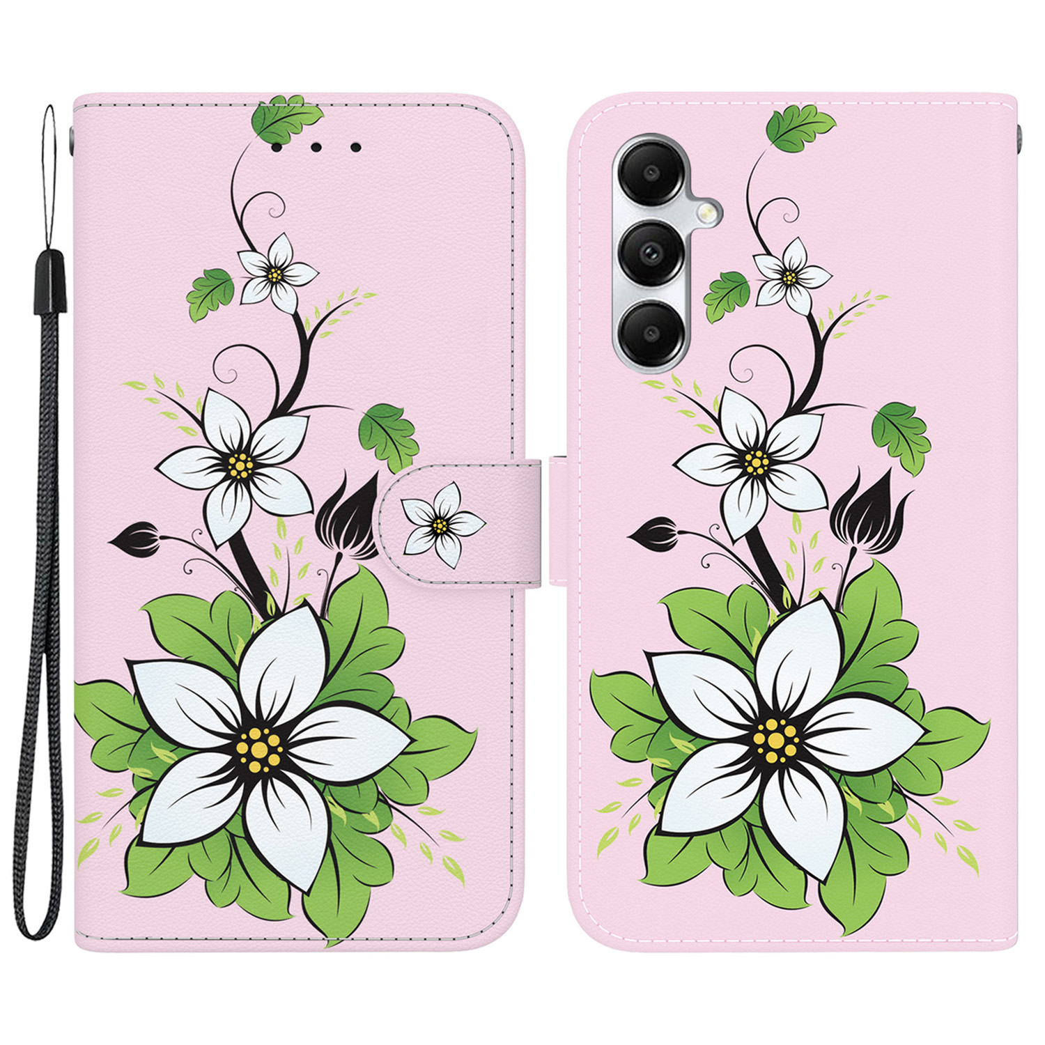 

Für Samsung Galaxy A05s 4G -koffer -muster -druck -telefonabdeckung Mit Brieftasche - Lilie, Samsung Galaxy A05s 4G