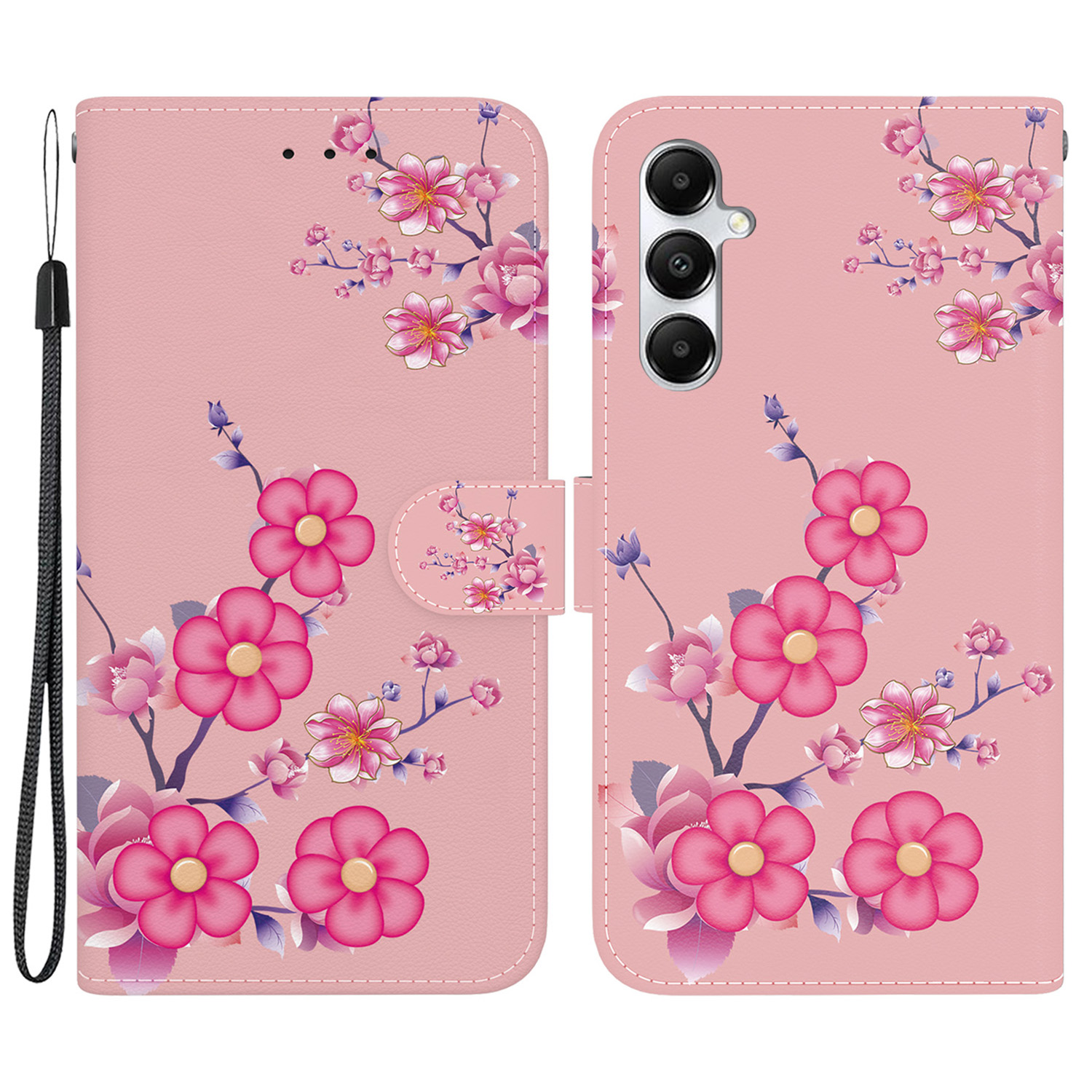 

Für Samsung Galaxy A05s 4G -koffer -muster -druck -telefonabdeckung Mit Brieftasche - Sakura, Samsung Galaxy A05s 4G