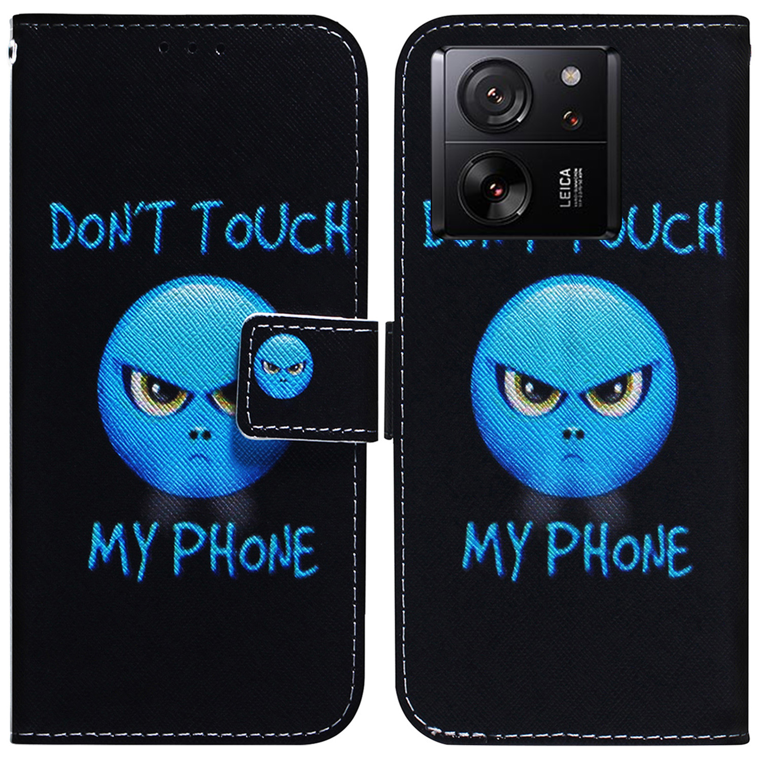 

Für Xiaomi Redmi K60 Ultra / 13t / 13t Pro Case PU Leder -ständer Muster Druck Telefonabdeckung - Berühre Mein Handy Nicht, Xiaomi 13T