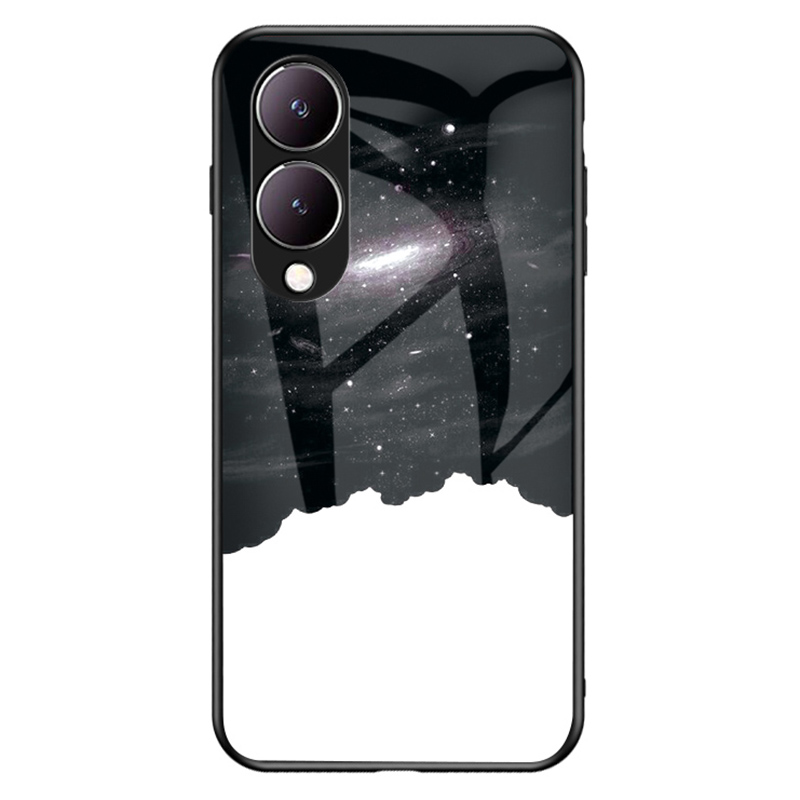 

Für Vivo Y17s 4G Deckung Anti-fall-temperaturglas+pc+tpu Starry Sky Muster Phone Hülle - Kosmischer Sternenhimmel, vivo Y17s 4G