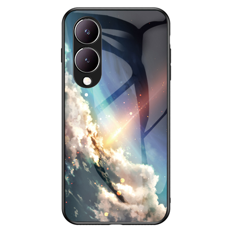 

Für Vivo Y17s 4G Deckung Anti-fall-temperaturglas+pc+tpu Starry Sky Muster Phone Hülle - Heller Sternenhimmel, vivo Y17s 4G