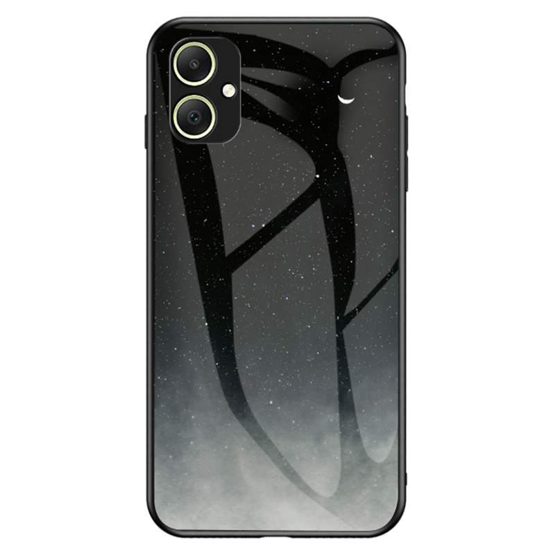 

Für Samsung Galaxy A05 4G Abdeckung Temperiertes Glas+pc+tpu Starry Sky Muster Telefonhülle - Sternenmond, Samsung Galaxy A05 4G