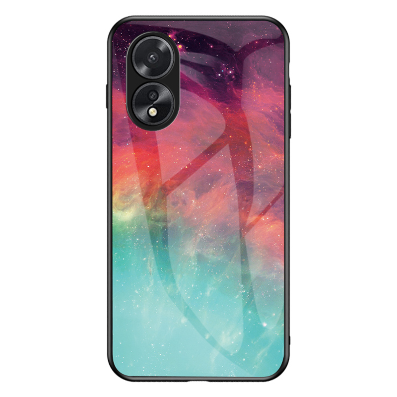 

Für Oppo A38 4G Hülle Temperierte Glas+pc+tpu Starry Sky Musterabdeckung - Farbe Starry Sky, Oppo A38 4G