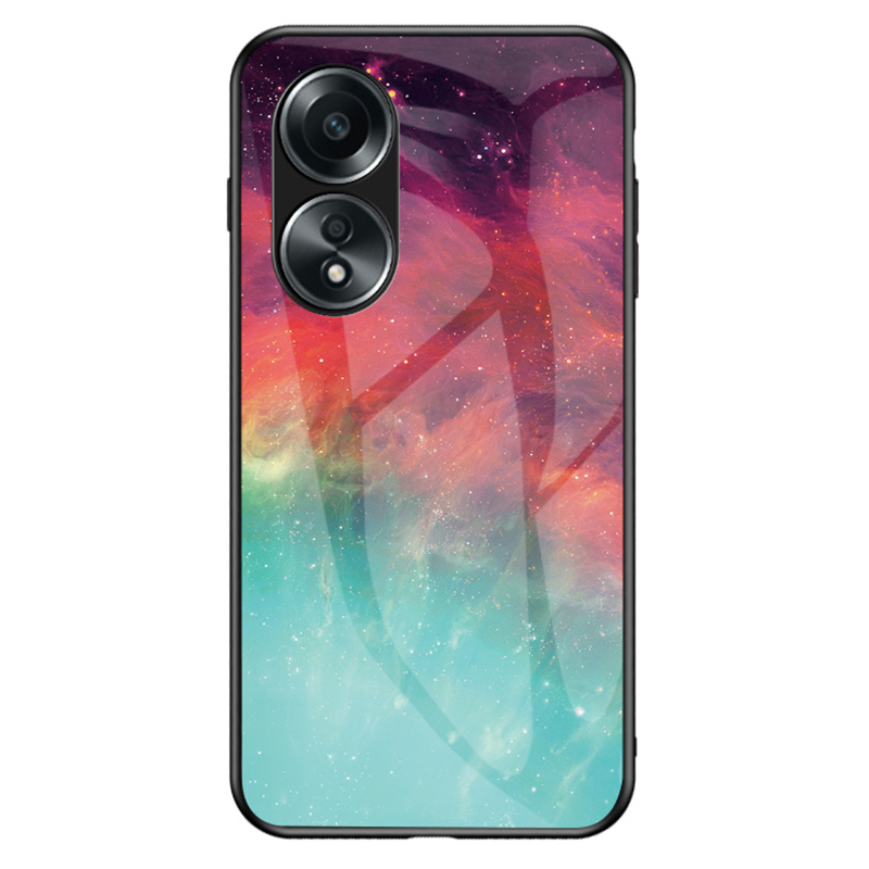 

Für Oppo A58 4G Case Starry Sky Muster Back Protector Temperiertes Glas+pc+tpu -telefonabdeckung - Farbe Starry Sky, Oppo A58 4G