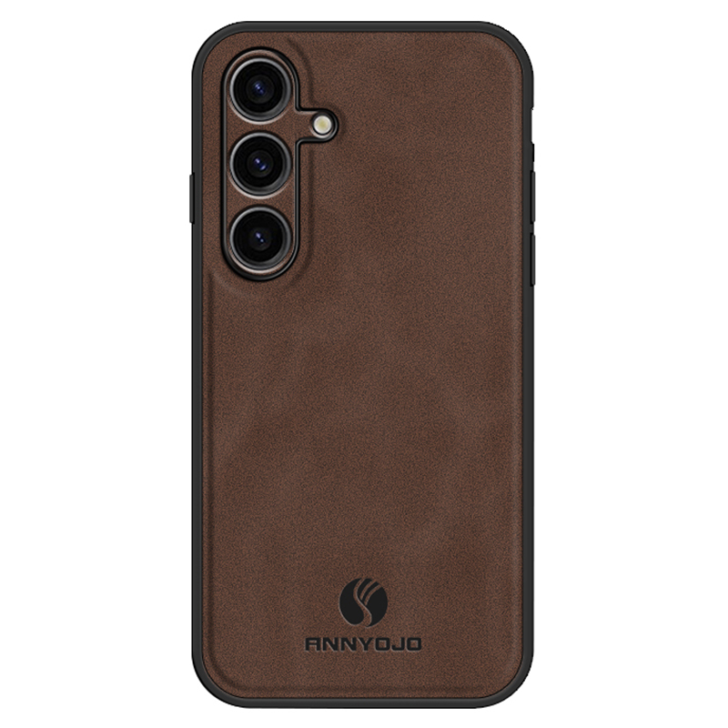 

Annyojo Für Samsung Galaxy S23 fe Case PU Leder+pc+tpu Back Guard Telefonabdeckung - Kaffee, Galaxy S23 FE