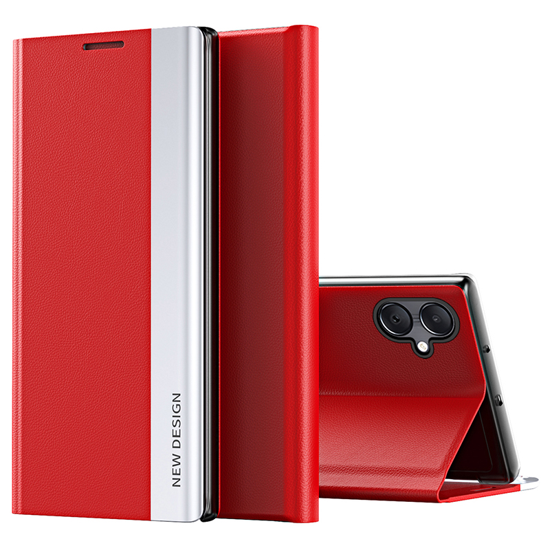 

Für Das Samsung Galaxy A05 4G Hülle Ständer Leder -elektroplatten -telefonabdeckung - Rot, Samsung Galaxy A05 4G