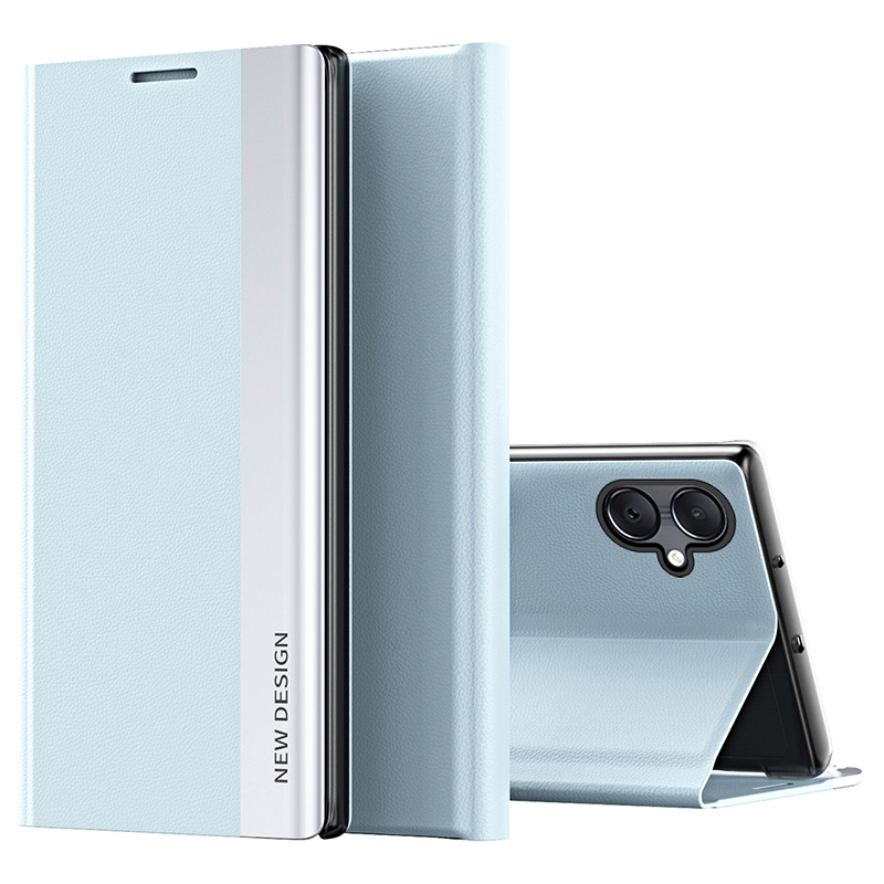 

Für Das Samsung Galaxy A05 4G Hülle Ständer Leder -elektroplatten -telefonabdeckung - Baby Blau, Samsung Galaxy A05 4G