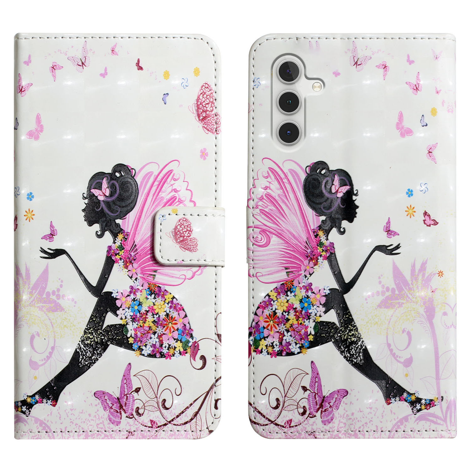 

Für Samsung Galaxy A05s 4G Hülle 3D -muster Druckleder -brieftasche Telefonabdeckung - Mädchen, Samsung Galaxy A05s 4G