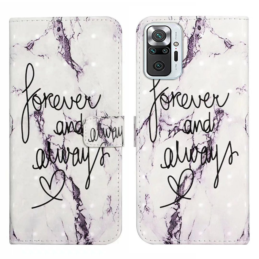 

Für Xiaomi Redmi Note 10 Pro 4g (global) / Hinweis 10 Pro Max 4G -koffer -muster Druckbrieftasche Telefonabdeckung - Für Immer Und Ewig, Xiaomi Redmi Note 10 Pro 4G (Global)