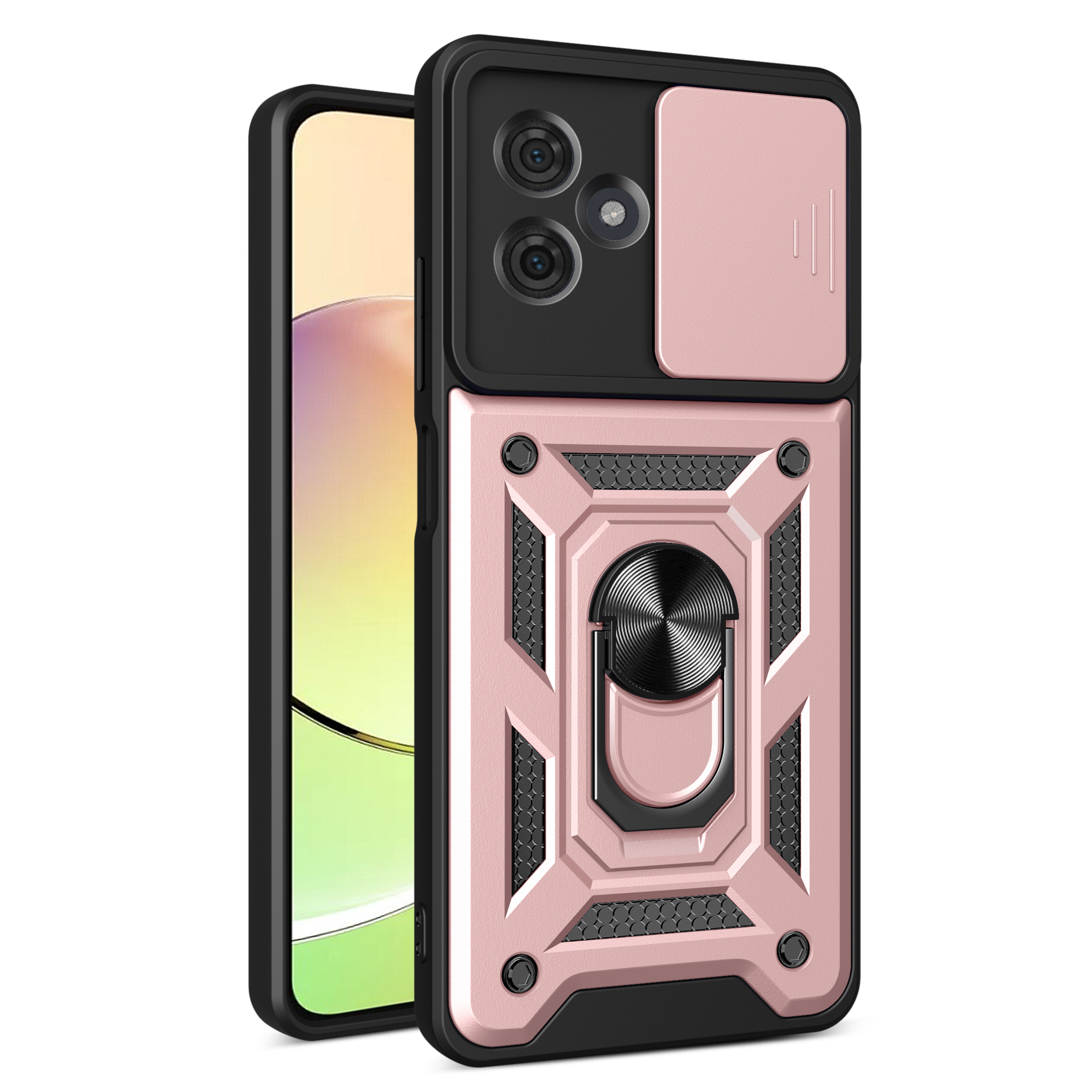 

Für Motorola Moto G54 5G Hülle Schleimschütz - Roségold, Motorola Moto G54 5G