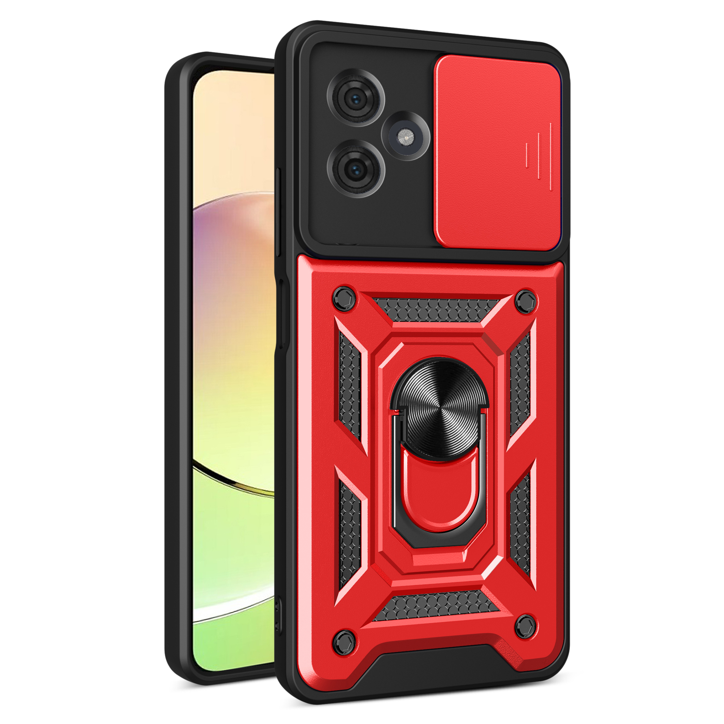 

Für Motorola Moto G54 5G Hülle Schleimschütz - Rot, Motorola Moto G54 5G