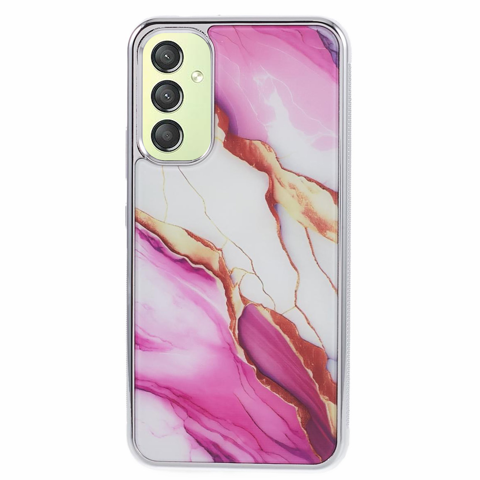

Für Samsung Galaxy A24 4G Deckung Mobiltelefon PC+TPU Marmor Muster Back Case - Stil I, Galaxy A24 4G